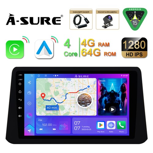 Dab android 64g autoradio - 4+64g,