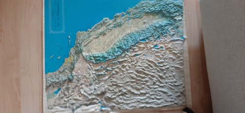 Georelief landkarte - georelief,