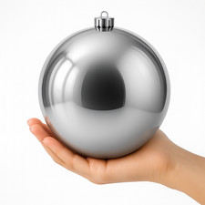 Weihnachtskugeln Outdoor XXL Christbaumkugeln für Draußen Groß Baumschmuck 20cm