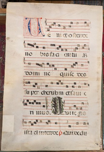 Topp pergament antiphonar - topp,