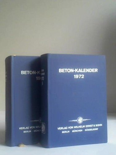 Beton kalender 1972 - beton-kalender,