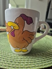 weiße gelbe Nici Tasse mit