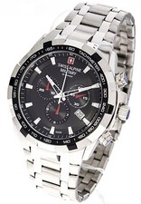 Swiss Alpine Military by Grovana Herrenuhr Chronograph Datum Edelstahl 7043.9137