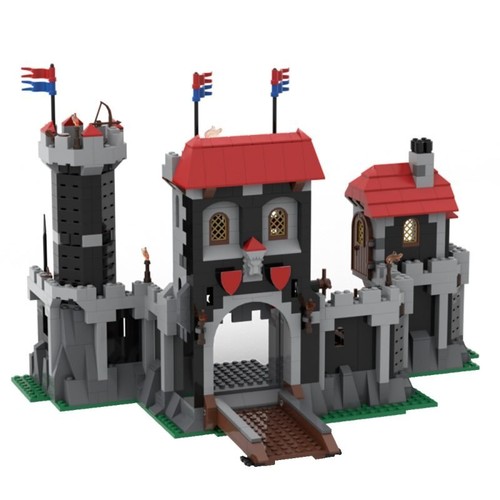 Black castle and river - and,