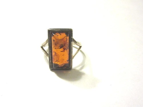 Silberring bernstein - bernstein, (925er)