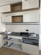 Schüller Küchen Rückwand Milchglas Muschelweiß Mit Elementen Glas