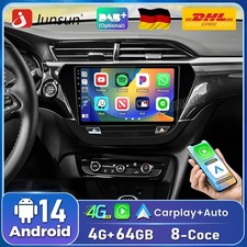 4G+64G 4G-SIM BT DAB+ Carplay Autoradio Für Opel Corsa F 2019-2023 GPS Navi SWC