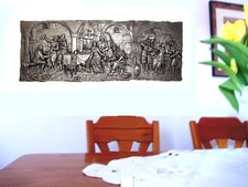 Zinn Reliefbild mit  motiven