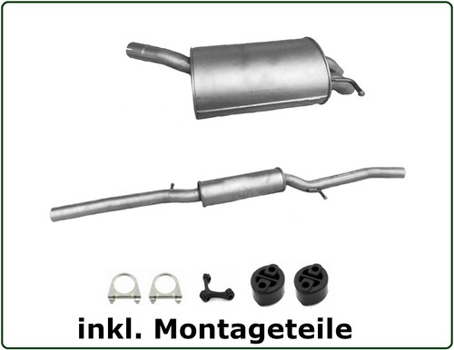 Auspuff set für - auspuff,