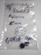 2 echte rund geschliffe orange rote Granat eye clean ca 5 mm Spessartit Pärchen