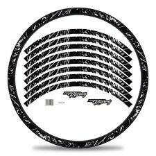 MTB Bike Fahrrad Felgen Aufkleber Set Racing Weiß Glanz Glanz 27-29 Zoll 