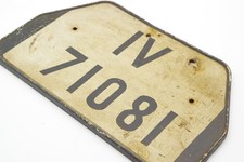 Vorkriegskennzeichen Motorrad IV Flöha bei Chemnitz LKW Unbenutzt Oldtimer