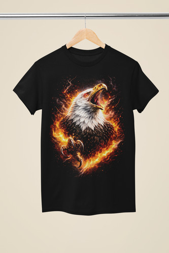 Flammender weißkopfseeadler - flammender,