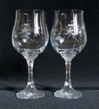 ROSENTHAL CLASSIC ROSE MONBIJOU RANKE 2 GROSSE WEINGLÄSER H 20 CM