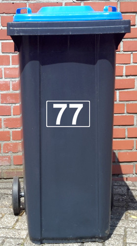 Mülltonne hausnummer zahlen - hausnummer,
