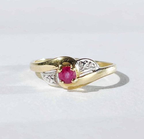 Vintage 18k gold - vintage, rubin