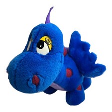 großer Drache Dino blau lila