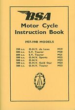 BSA Buch M20 M21 M22 M23 M24 M33 Gold Star 1937-1948 Nachdruck Motorrad Manuell