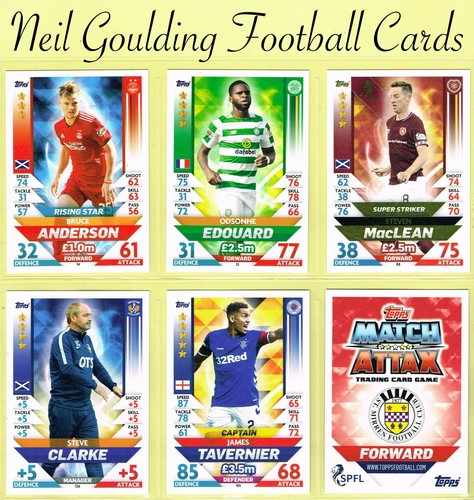 Topps spfl match attax - attax, 2018-19