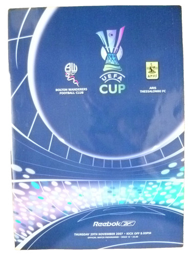 Uefa pokalprogramm 2007 bolton - 2007,
