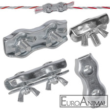 Seilverbinder Weidezaun-Seil, verzinkt/Edelstahl 4/6/8mm Simplex- Duplex-Klemme