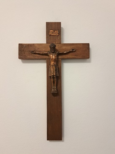 Alter holz kreuz kruzifix - kruzifix, mit