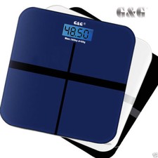 G&G A6-180kg/50g Slim-DESIGN Digitale Personenwaage 30x30cm  Digitalwaage GLAS