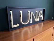 Neonbuchstaben Leuchtbuchstaben Luna Lampe Licht Dekoration Und