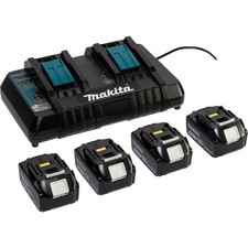 Makita Energy Kit 198091-4 4x BL1860B + DC18RD Akku