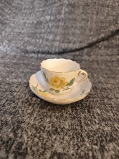 Meissen Gelbe Rose Mokkatasse