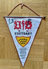 Wimpel VfB + Originalautogramme, Meister 50/52, 54/58 und 1963 - Rarität -