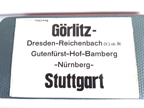 Zuglaufschild stuttgart - ,