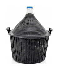 !!!B-Ware 25l Glasgärballon Weinballon mit Korb Glasballon Gärbehälter