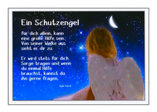 Allgemeine Glückwunschkarte Schutzengel Geburtstagskarte Grußkarte mit Spruch