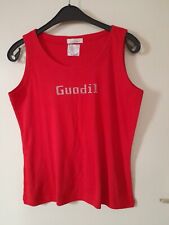 Top, Guodil, rot mit Strass, Gr L-XL, Nr. 67