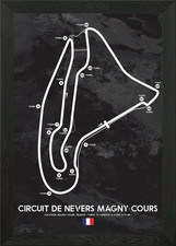 Magny Cours gerahmtes Wandbild