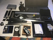 Sortiment Messmittel Messuhren, Bügelmessschraube, Lineale, Messschieber u.a.