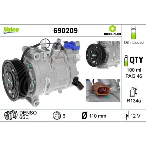 Kompressor klimaanlage valeo - kompressor,