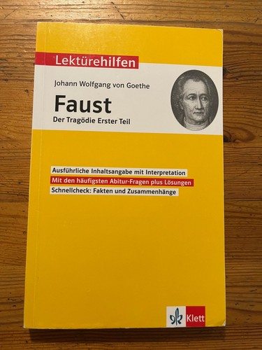 Faust der tragödie erster - -,