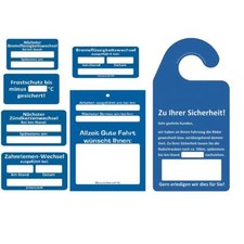 KUNDENDIENST SERVICE ÖLWECHSEL KLIMA BREMSFLÜSSIGKEIT REIFEN AUFKLEBER 