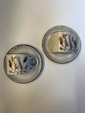 Midwinter Stonehenge WILD OATS 2x Kaffeetasse mit Untertasse ca. 6,5cm, 7,5cm Ø