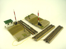 Bahnübergang mit Schranken aus Blech - Märklin Metallgleis HO  -  #119    gebr.