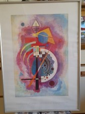 Kunstdruck mit Alu-Rahmen,  Vassily Kandinsky - Hommage a Grohmann, 51x71cm