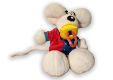 Diddl Maus | Baby mit Schnuller | Stofftier | Kuscheltier Plüsch | Retro | Gut