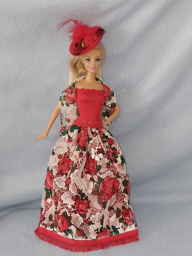 Barbie rosen kleid spitzen - barbie,