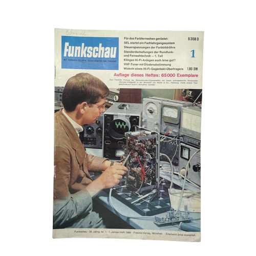 Funkschau heft zeitschrift - heft, /