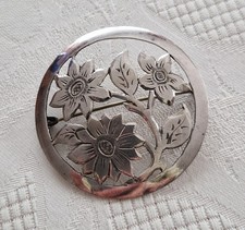 Brosche Runde Silberbrosche