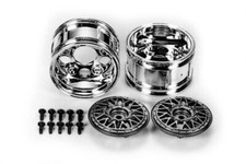 Tamiya Felgen (2) Chrom/gold 2-teilig 30mm breit 1:10 - 50549