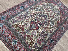 214161-Wunderschöner Original Antike Persischer Isfahan,209x143cm,Tappeto,Carpet
