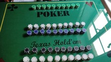 500 Poker-Chips je 12 Gr schwer mit Metallkern